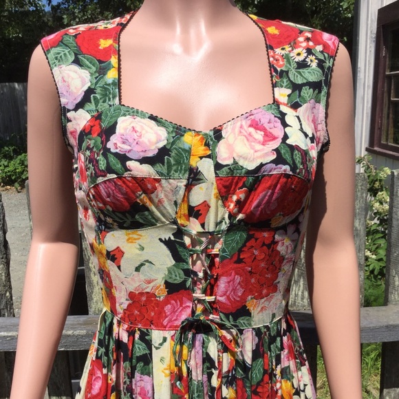 Stunning Vintage Rene’ Derhy Floral Dress - Picture 2 of 7